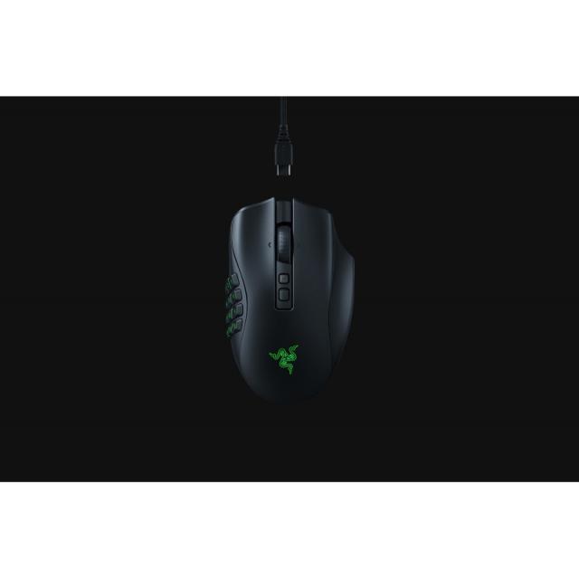 Razer - Naga V2 Pro ratón Juego mano derecha RF Wireless + Bluetooth + USB Type-C Óptico 30000 DPI