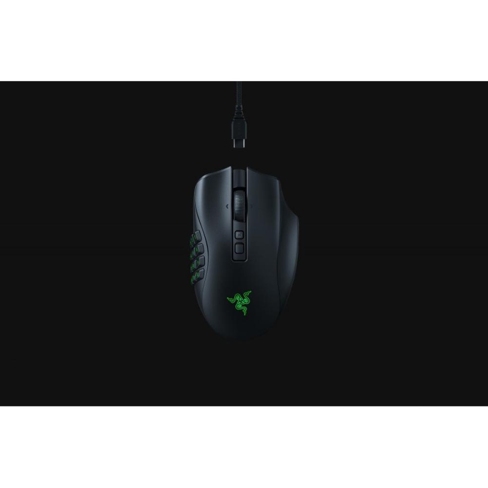 Razer - Naga V2 Pro ratón Juego mano derecha RF Wireless + Bluetooth + USB Type-C Óptico 30000 DPI