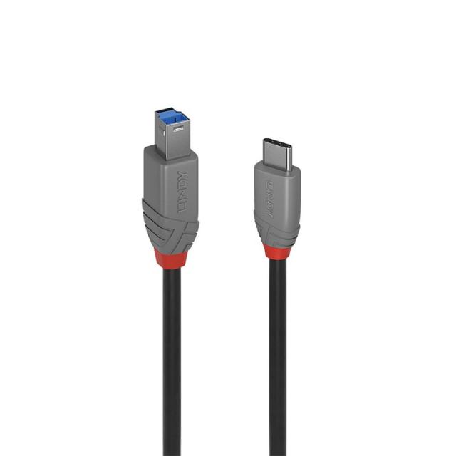 Lindy - 36665 cable USB USB 3.2 Gen 1 (3.1 Gen 1) 0,5 m USB C USB B Negro