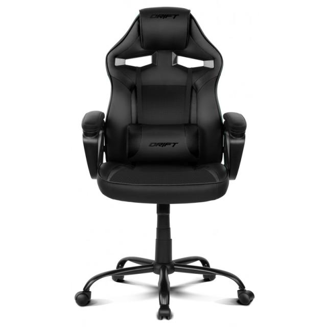 DRIFT - DR50 Silla para videojuegos de PC Asiento acolchado tapizado Negro - DR50B