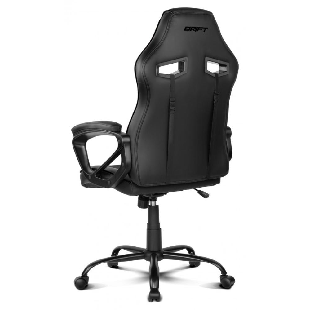 DRIFT - DR50 Silla para videojuegos de PC Asiento acolchado tapizado Negro - DR50B