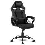 DRIFT - DR50 Silla para videojuegos de PC Asiento acolchado tapizado Negro - DR50B