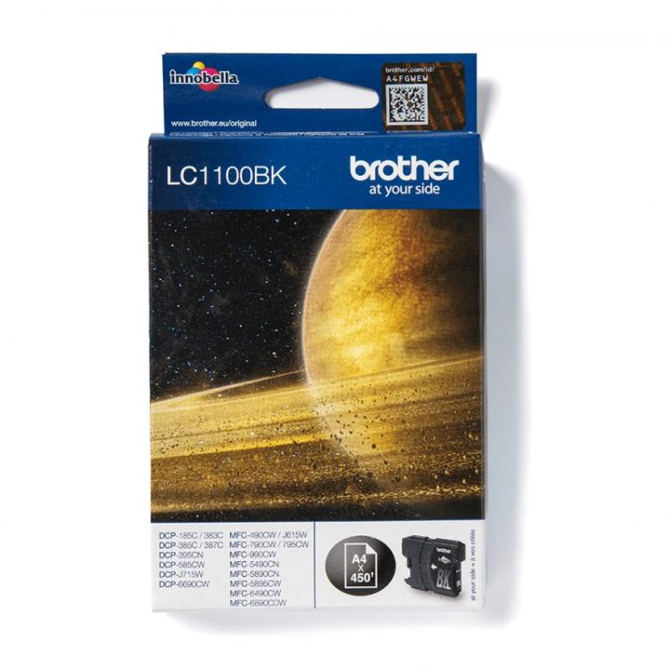 Brother - LC1100BK cartucho de tinta 1 pieza(s) Original Negro