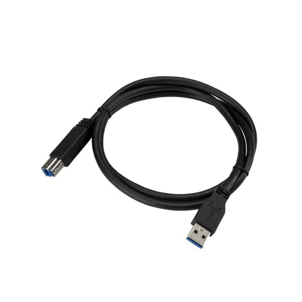 StarTech.com - Cable Certificado 1m USB 3.0 Super Speed USB B Macho a USB A Macho Adaptador para Impresora - Negro