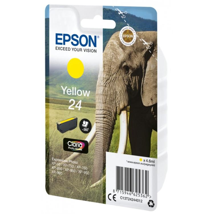 Epson - Elephant Cartucho 24 amarillo