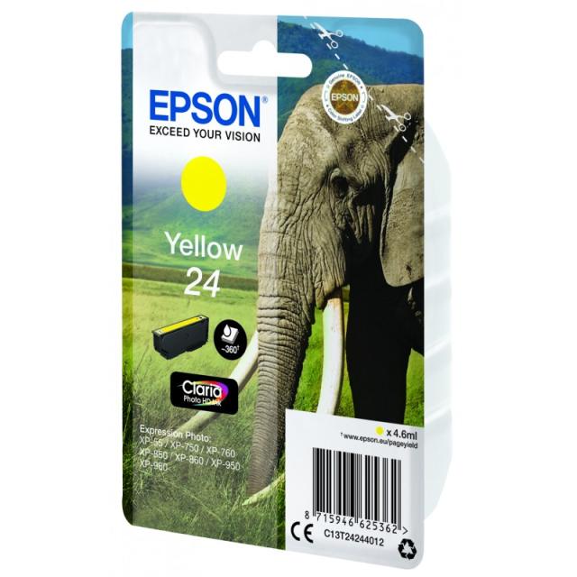 Epson - Elephant Cartucho 24 amarillo