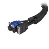 StarTech.com - Manga de Gestión de Cables de 2m - Envoltura de Cable Flexible en Espiral - Maga Expandible 1,0-1,5" de Diámetro