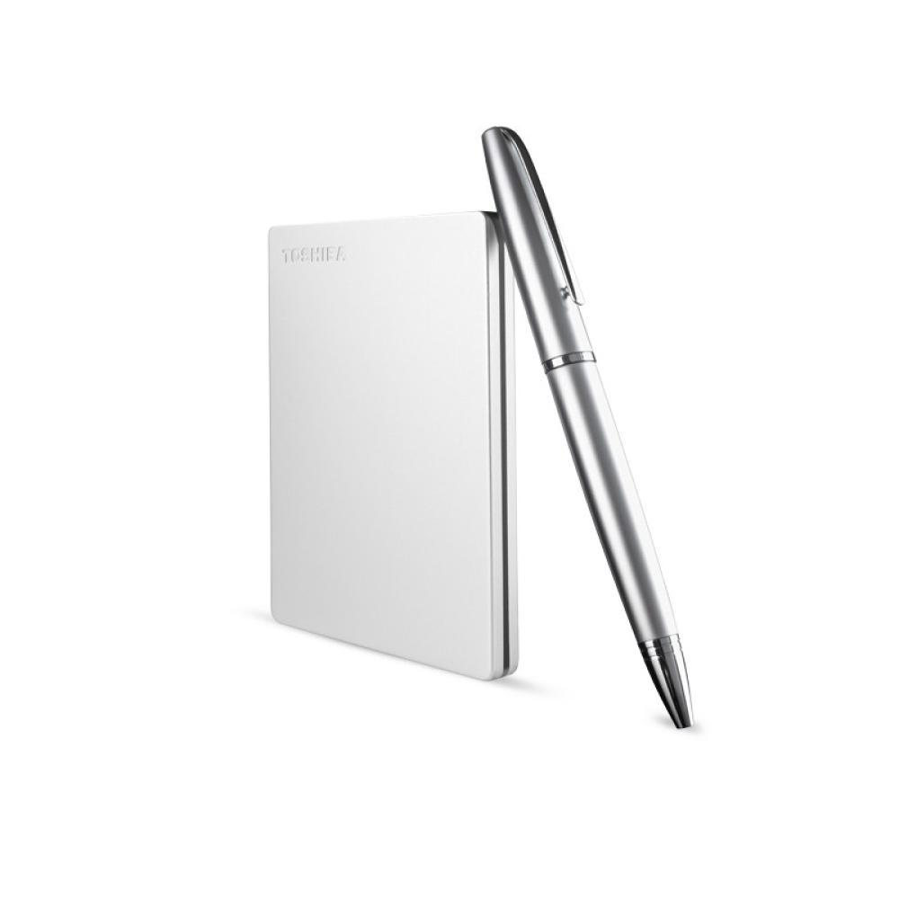 Toshiba - Canvio Slim disco duro externo 2 TB Plata
