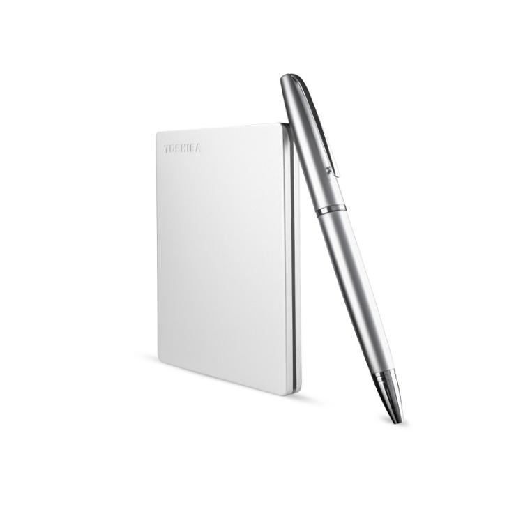 Toshiba - Canvio Slim disco duro externo 2 TB Plata