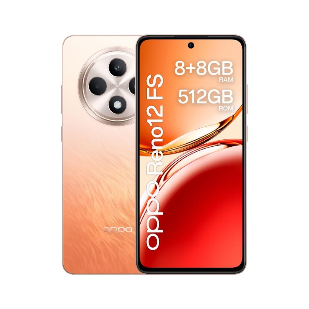 OPPO - Reno12 FS 4G 16,9 cm (6.67") SIM doble Android 14 USB Tipo C 8 GB 512 GB 5000 mAh Ámbar, Naranja