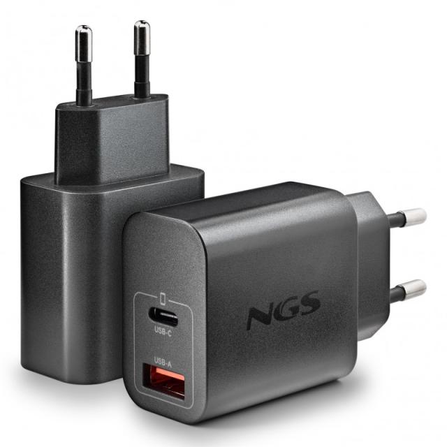 NGS - ERA 30W BLACK Universal Negro Corriente alterna Carga rápida Interior