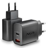 NGS - ERA 20W BLACK Universal Negro Corriente alterna Carga rápida Interior