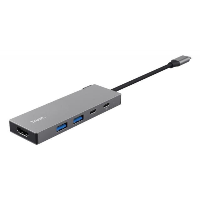 Trust - 26062 hub de interfaz USB Tipo C Gris