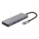 Trust - 26062 hub de interfaz USB Tipo C Gris