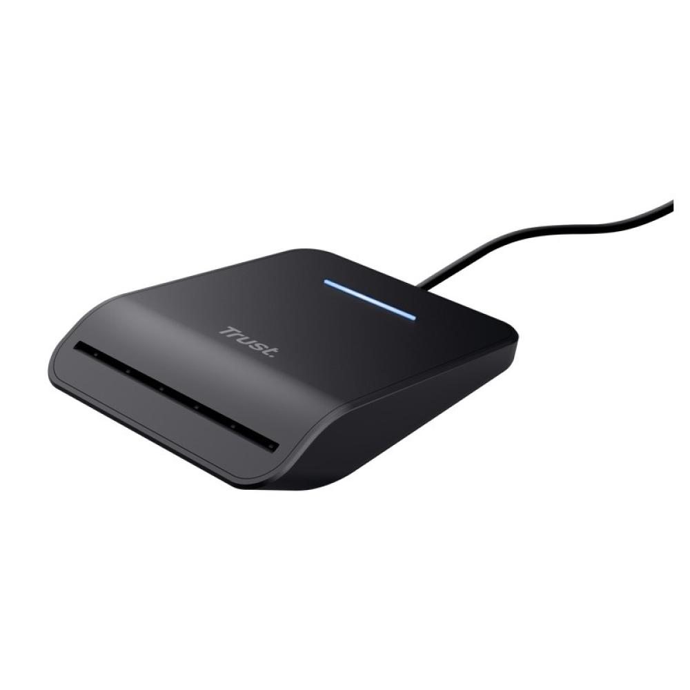 Trust - Primo lector de tarjeta inteligente Interior USB USB Tipo C Negro