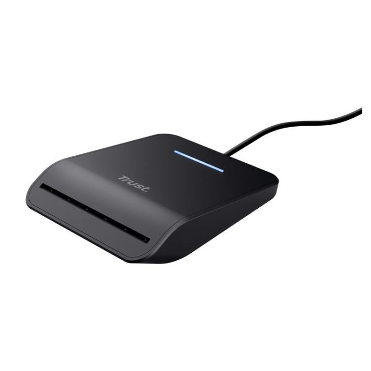 Trust - Primo lector de tarjeta inteligente Interior USB USB Tipo C Negro