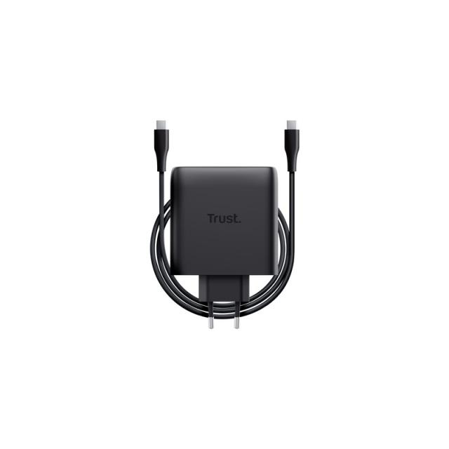 Trust - Maxo Cargador GaN USB-C de 2 puertos de 100 W - Blanco