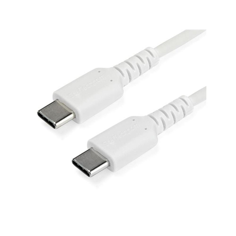 StarTech.com - Cable de 1m de Carga USB C - de Carga Rápida y Sincronización USB 2.0 Tipo C a USB C para Portátiles - RUSB2CC1MW