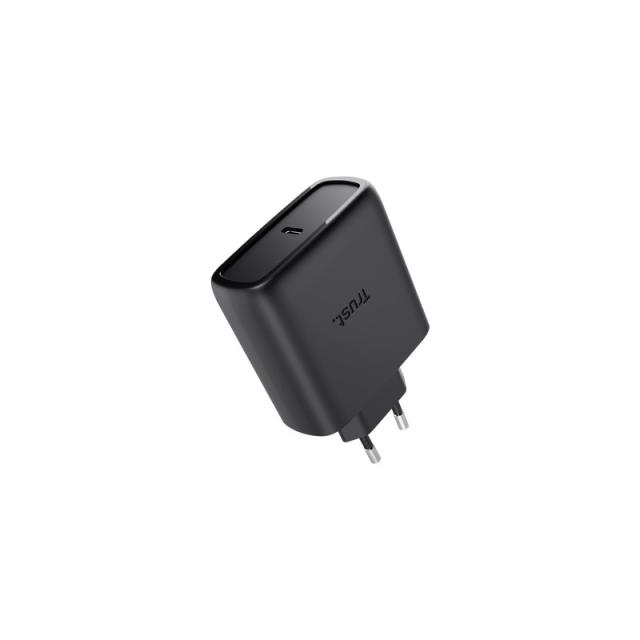 Trust - Maxo Cargador GaN USB-C de 65 W - Negro