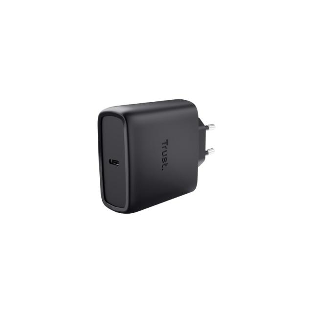 Trust - Maxo Cargador GaN USB-C de 65 W - Negro