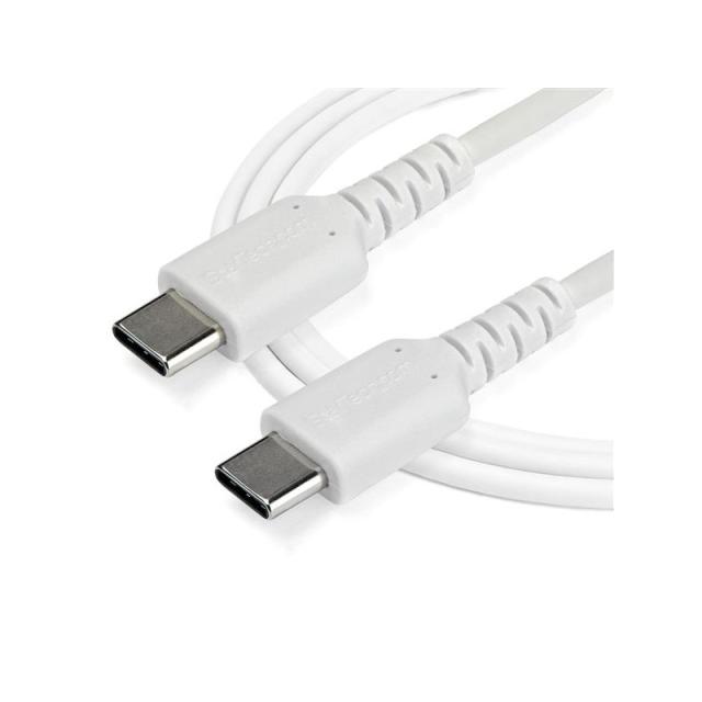 StarTech.com - Cable de 2m de Carga USB C - de Carga Rápida y Sincronización USB 2.0 Tipo C a USB C para Portátiles - RUSB2CC2MW