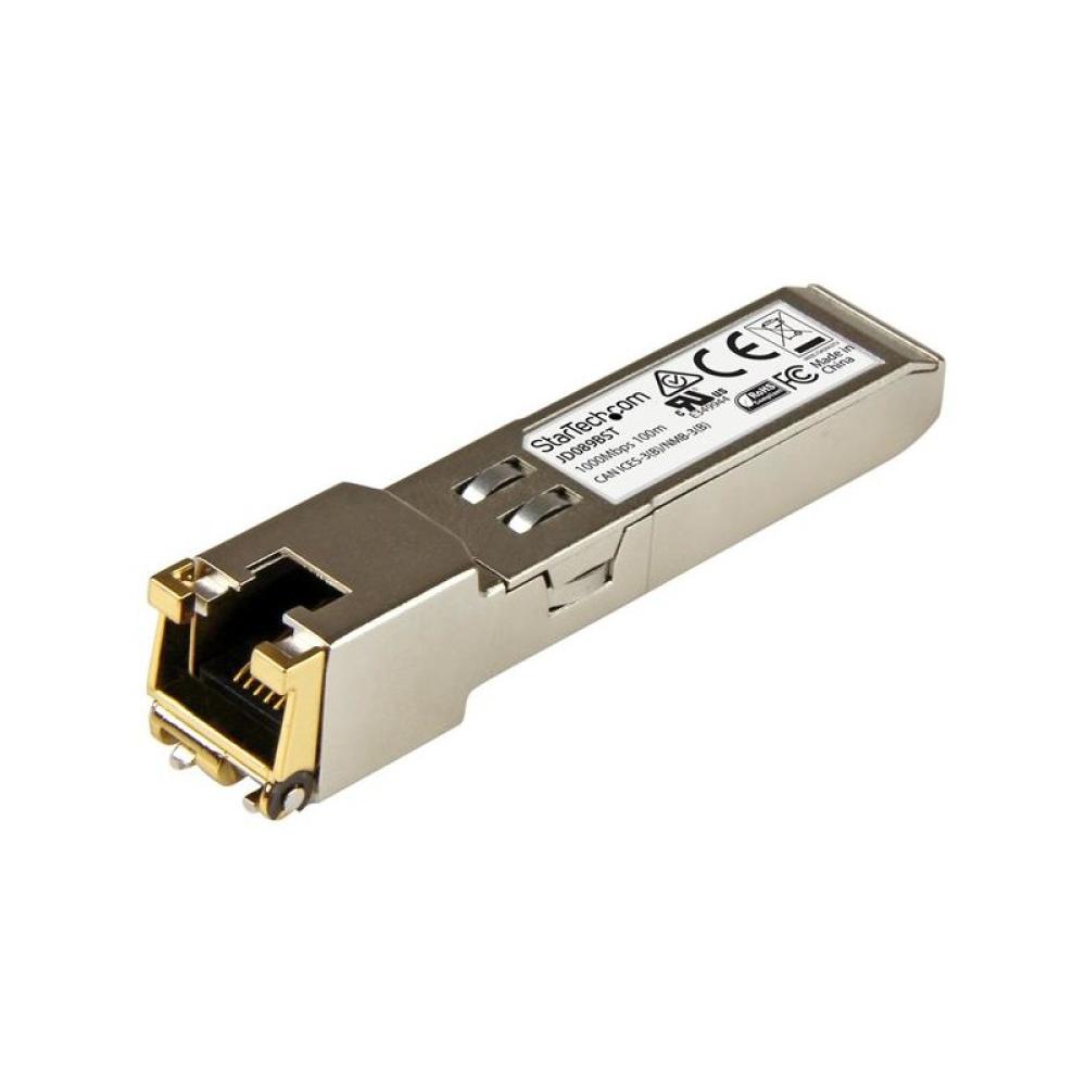 StarTech.com - Módulo Transceptor SFP Compatible con el Modelos JD089B de HPE - 1000BASE-T - SFP a RJ45 Cat6 / Cat5e - SFP Ether