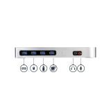 StarTech.com - Dock USB-C y USB-A - Docking Station para 2 Monitores DisplayPort y HDMI de 4K 60Hz - Replicador de Puertos USB 3