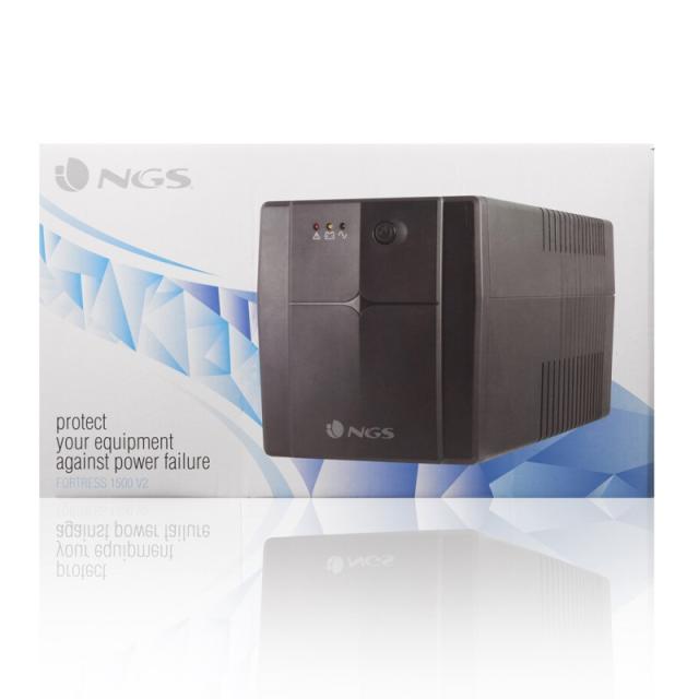 NGS - FORTRESS 1500 V2 En espera (Fuera de línea) o Standby (Offline) 1,2 kVA 720 W 3 salidas AC