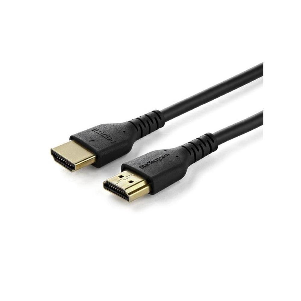StarTech.com - Cable de 1m HDMI 2.0 Certificado Premium de alta velocidad con Ethernet - Durable - UHD 4K 60Hz - con - RHDMM1MP