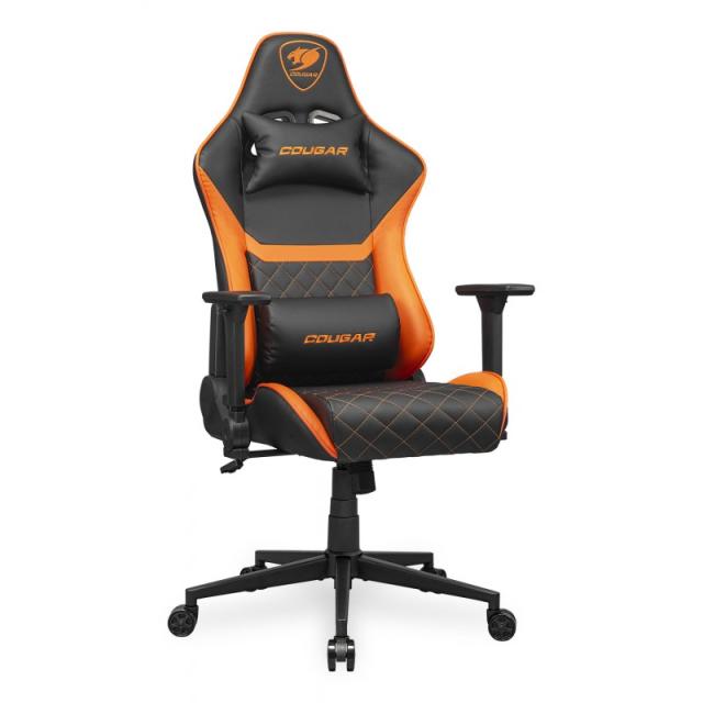 COUGAR - CGR-AO2 Asiento acolchado tapizado Negro, Naranja