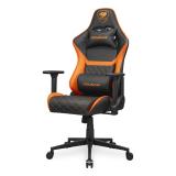 COUGAR - CGR-AO2 Asiento acolchado tapizado Negro, Naranja