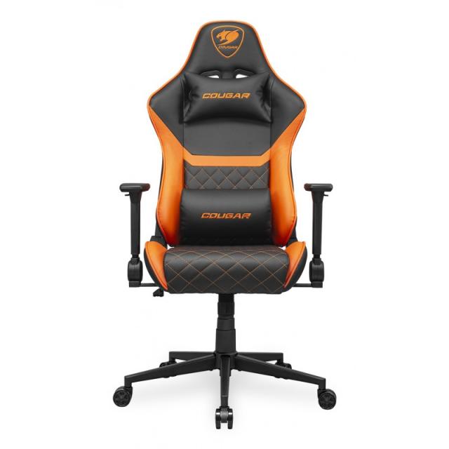 COUGAR - CGR-AO2 Asiento acolchado tapizado Negro, Naranja