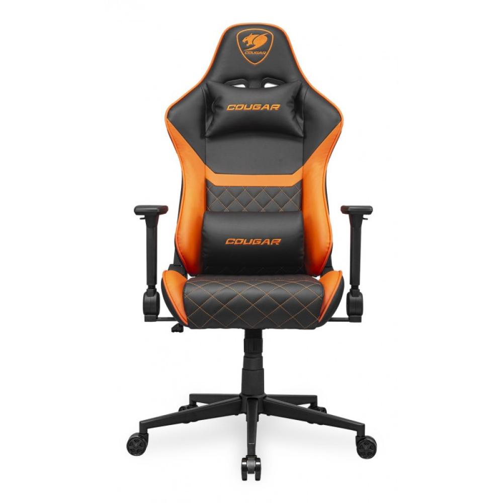 COUGAR - CGR-AO2 Asiento acolchado tapizado Negro, Naranja