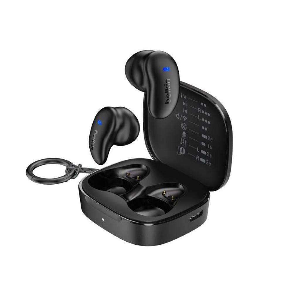 Belkin - SoundForm Anywhere Auriculares Inalámbrico y alámbrico Dentro de oído Llamadas/Música USB Tipo C Bluetooth Negro