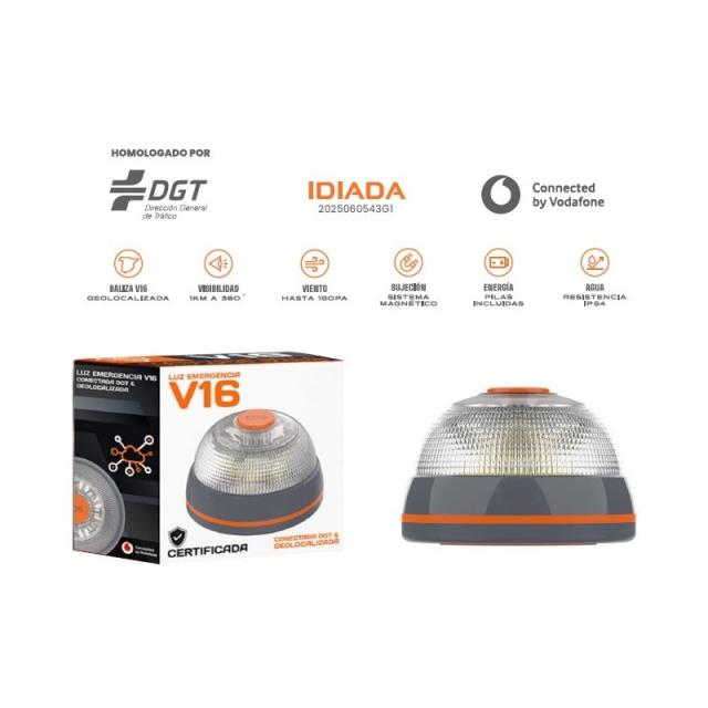 Hero - Baliza de Emergencia V16 Geolocalizable Conectada DGT 3.0