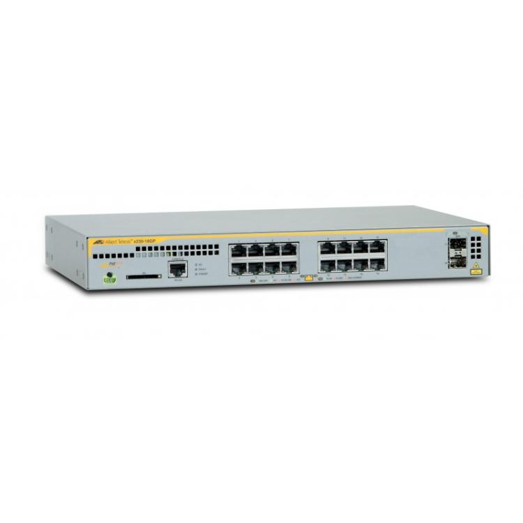 Allied Telesis - AT-x230-18GP-50 Gestionado L2+ Gigabit Ethernet (10/100/1000) Energía sobre Ethernet (PoE) Gris