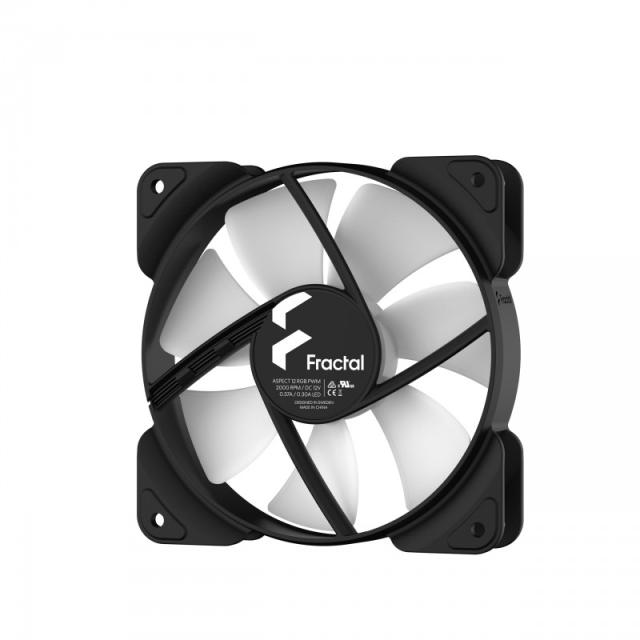 Fractal Design - Aspect 12 RGB PWM Carcasa del ordenador Ventilador 12 cm Negro 3 pieza(s)