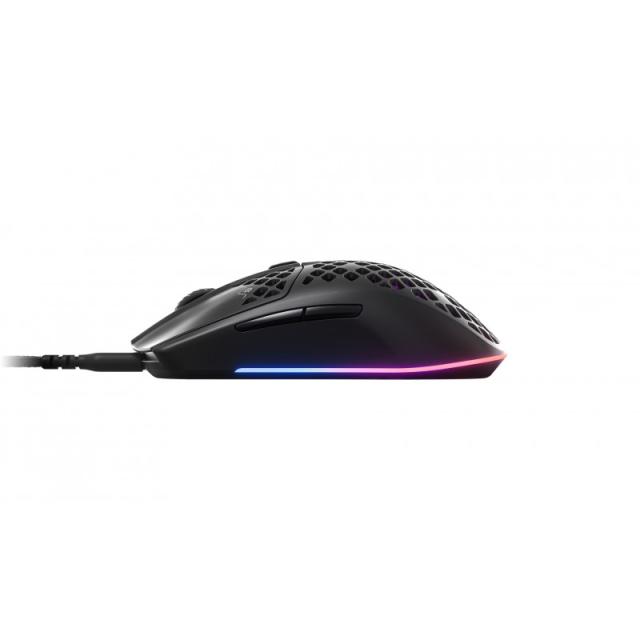 Steelseries - Aerox 3 ratón Juego mano derecha USB Tipo C Óptico 8500 DPI - 62611