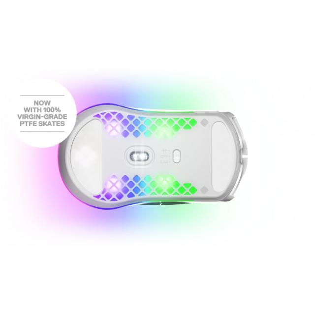 Steelseries - Aerox 3 Wireless ratón Juego mano derecha RF Wireless + Bluetooth Óptico 18000 DPI - 62608