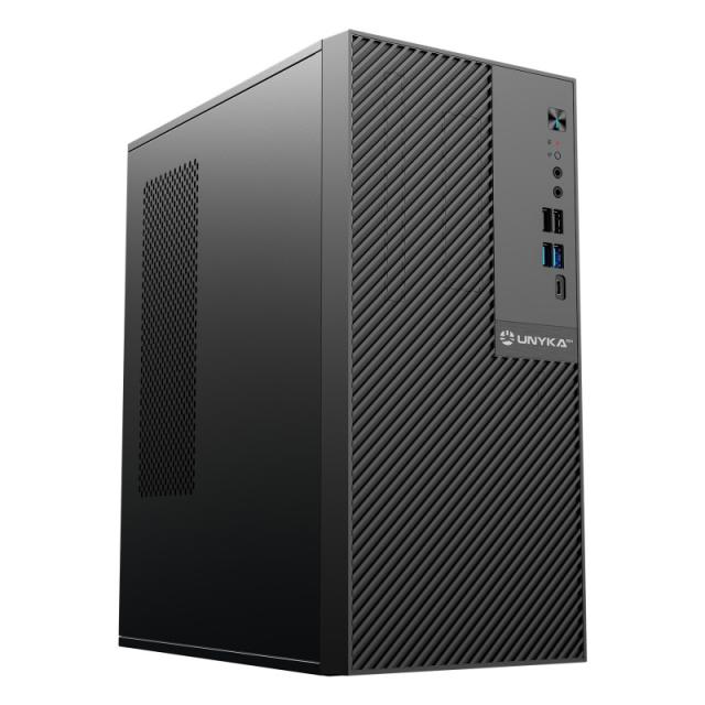 UNYKAch - Caja Ordenador NUMEN UK5015 Micro ATX 15 Litros con 5 Puertos USB