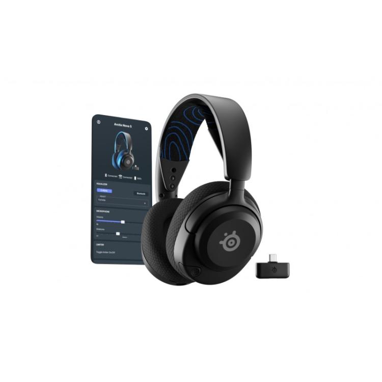 Steelseries - Arctis Nova 5P Wireless Auriculares Inalámbrico Diadema Juego USB Tipo C Bluetooth Negro