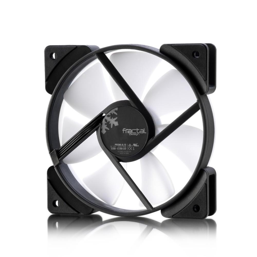 Fractal Design - Prisma AL-12 PWM Carcasa del ordenador Ventilador 12 cm Negro, Blanco 1 pieza(s)