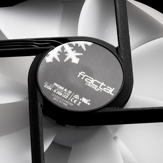 Fractal Design - Prisma AL-12 PWM Carcasa del ordenador Ventilador 12 cm Negro, Blanco 1 pieza(s)