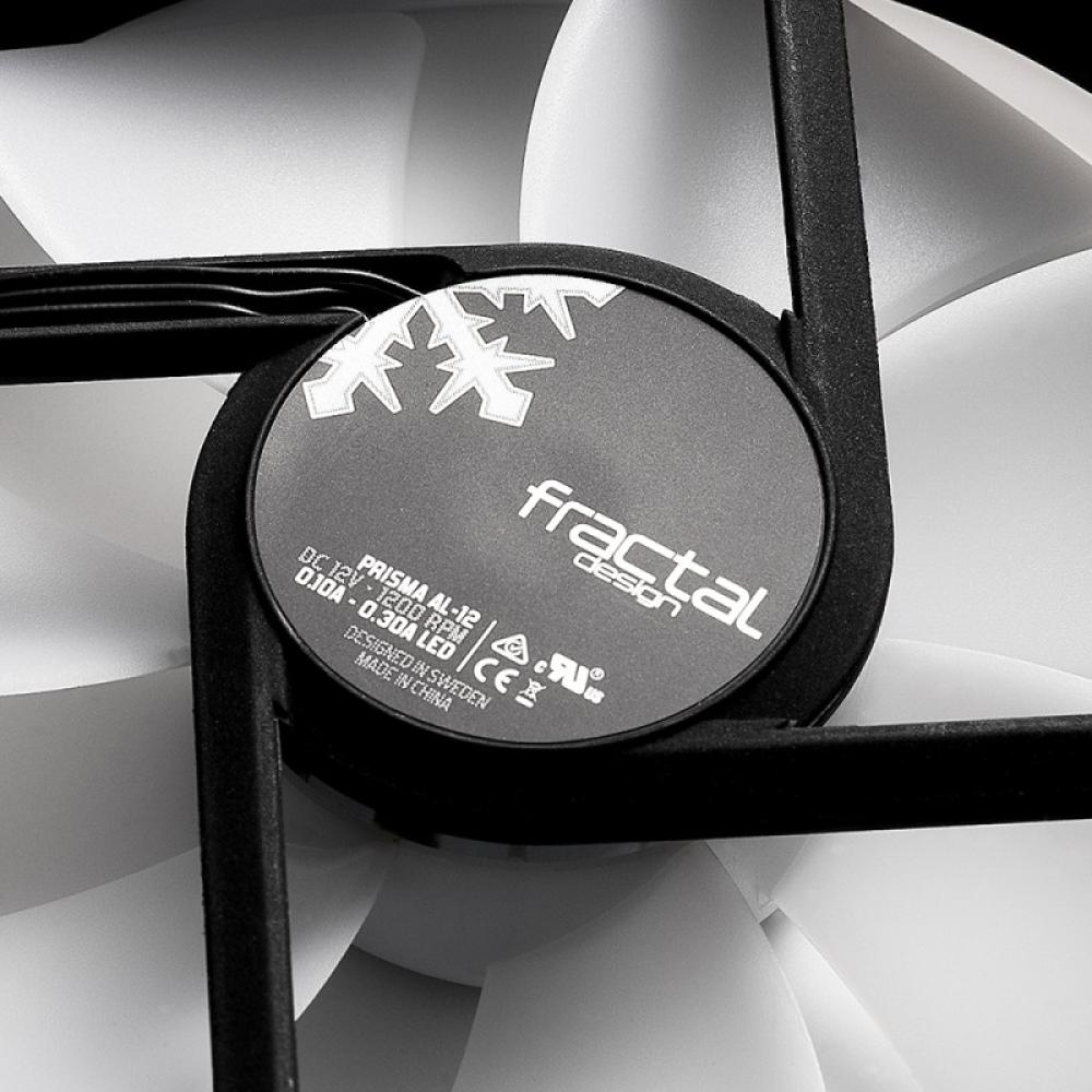 Fractal Design - Prisma AL-12 PWM Carcasa del ordenador Ventilador 12 cm Negro, Blanco 1 pieza(s)