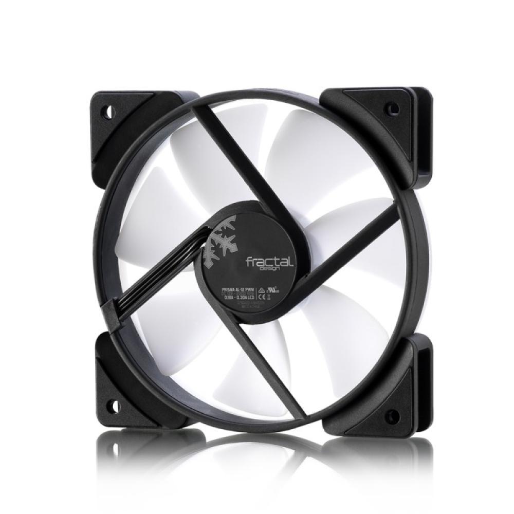 Fractal Design - Prisma AL-12 PWM Carcasa del ordenador Ventilador 12 cm Negro, Blanco 1 pieza(s)