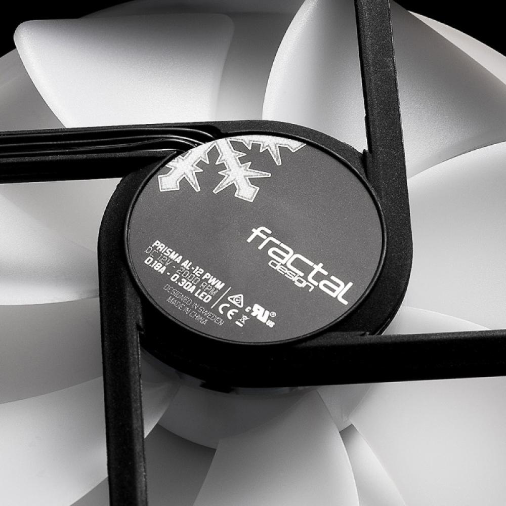 Fractal Design - Prisma AL-12 PWM Carcasa del ordenador Ventilador 12 cm Negro, Blanco 1 pieza(s)