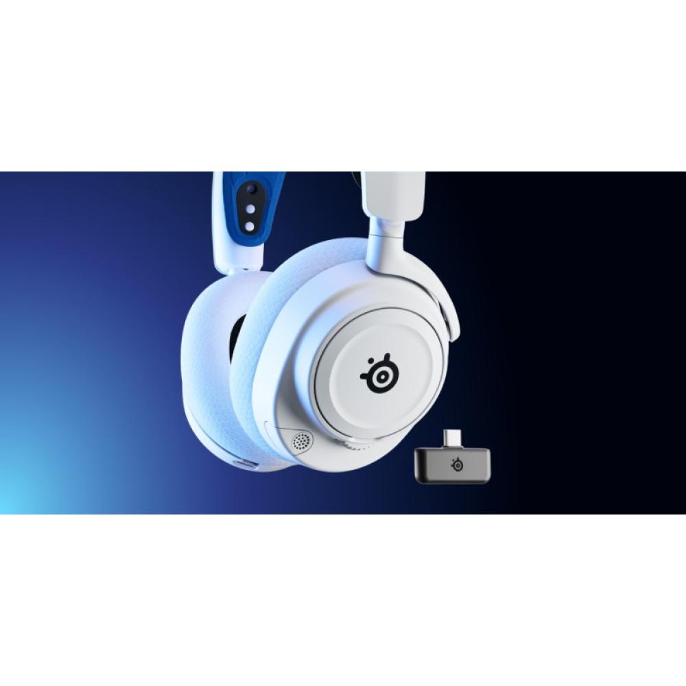 Steelseries - ARCTIS NOVA 7P WHITE Auriculares Inalámbrico Diadema Juego Bluetooth Azul, Blanco