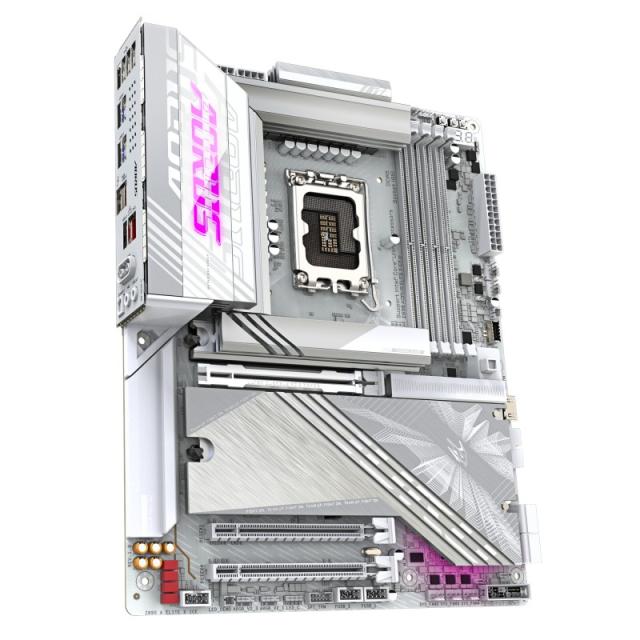 GIGABYTE - Placa base Z890 AORUS ELITE X ICE - Compatible con CPUs Intel Core Ultra (Serie 2), VRM de 16+1+2 fases, hasta 9500MH