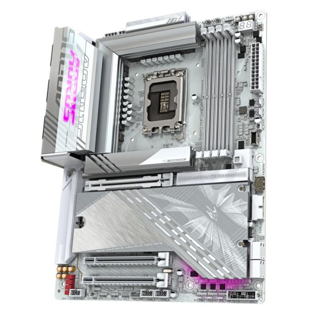 GIGABYTE - Placa base Z890 AORUS ELITE X ICE - Compatible con CPUs Intel Core Ultra (Serie 2), VRM de 16+1+2 fases, hasta 9500MH