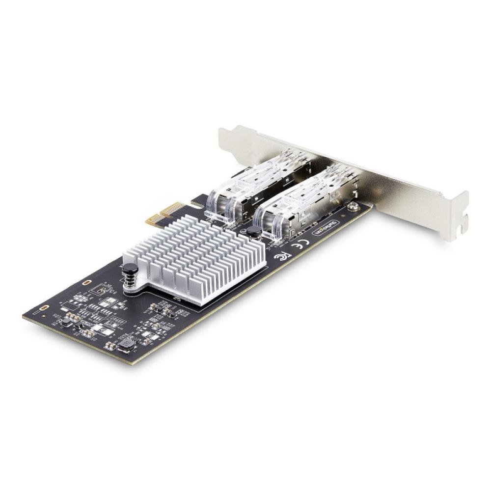 StarTech.com - Tarjeta PCIe 2.1x1 de Red de Fibra Óptica/Cobre Ethernet 1Gb SFP de 2 Puertos - Chipset Controlador Intel I350-AM